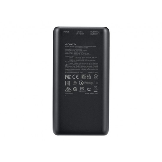 ADATA P20000QCD Powerbank Black