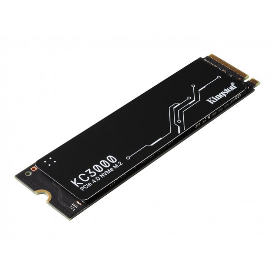 SSD|KINGSTON|KC3000|1TB|M.2|NVMe|3D TLC|Write speed 6000 MBytes/sec|Read speed 7000 MBytes/sec|TBW 800 TB|MTBF 1800000 hours|SKC3000S/1024G