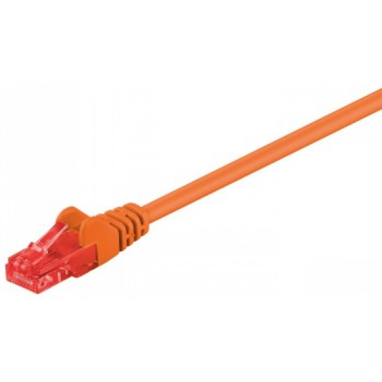 GB CAT 6 PATCH CABLE, U/UTP ORANGE 10M