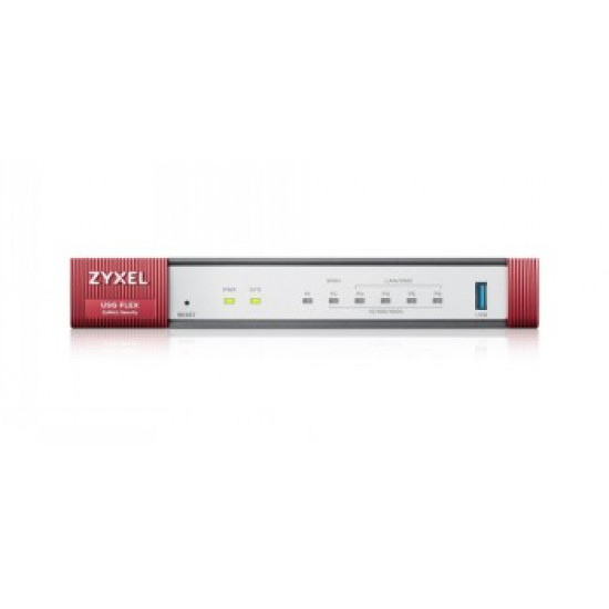 ZYXEL USG FLEX100, VERSION 2, 10/100/1000,1*WAN, 4*LAN/DMZ PORTS, 1*USB (DEVICE ONLY)