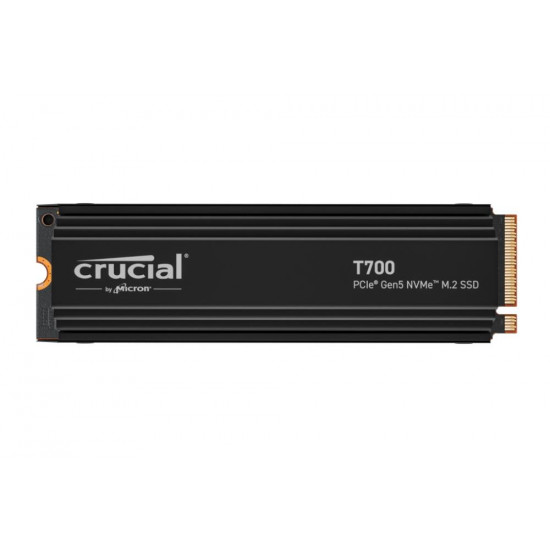 SSD|CRUCIAL|T700|2TB|M.2|PCIE|NVMe|TLC|Write speed 11800 MBytes/sec|Read speed 12400 MBytes/sec|TBW 1200 TB|CT2000T700SSD5