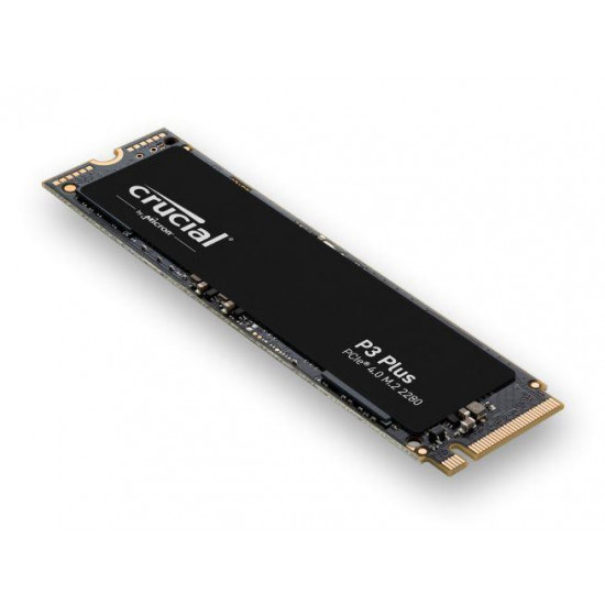 SSD|CRUCIAL|P3 Plus|1TB|M.2|PCIE|NVMe|3D NAND|Write speed 3600 MBytes/sec|Read speed 5000 MBytes/sec|TBW 220 TB|MTBF 1500000 hours|CT1000P3PSSD8