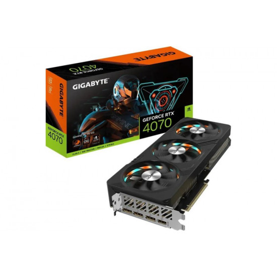 Graphics Card|GIGABYTE|NVIDIA GeForce RTX 4070|12 GB|GDDR6X|192 bit|PCIE 4.0 16x|Dual Slot Fansink|1xHDMI|3xDisplayPort|GV-N4070GAMINGOCV2-12GD