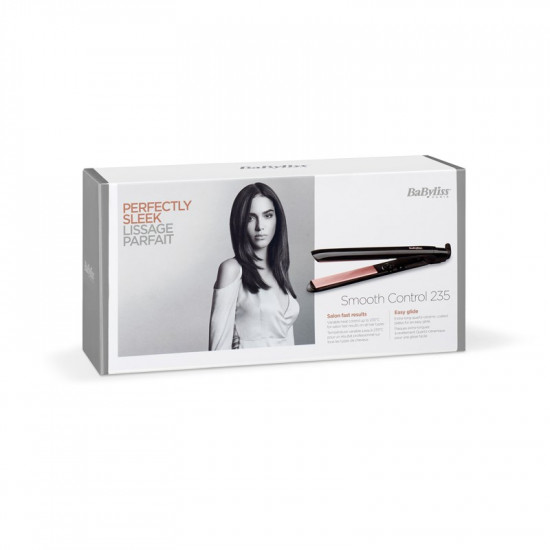 BaByliss Smooth Control 235 Straightening iron Warm Black,Pink gold 3 m