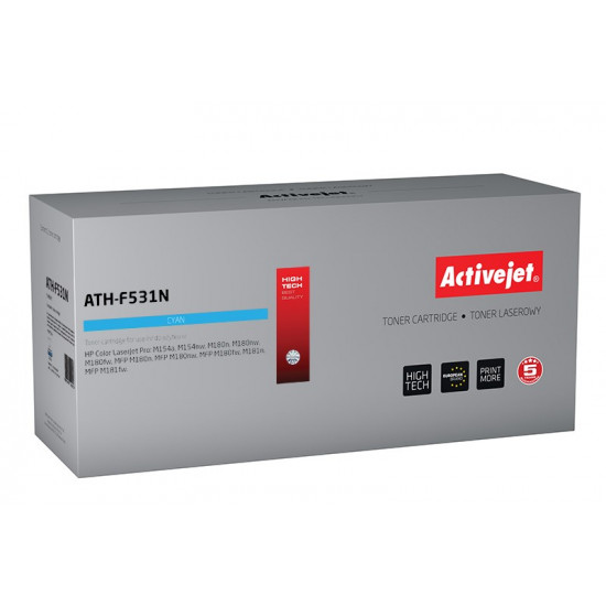 Activejet ATH-F531N toner (replacement for HP 205A CF531A; Supreme; 900 pages; cyan)