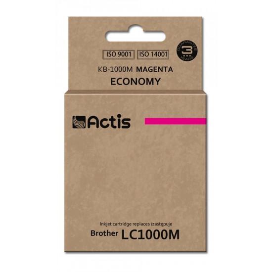 Actis KB-1000M Ink Cartridge (replacement for Brother LC1000M/LC970M; Standard; 36 ml; magenta)