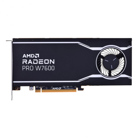 AMD GPU W7600 8GB GDDR6 128bit, 20Tflops, 4x DP 2.1, active fan, RDNA3