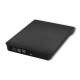 Qoltec 51857 External DVD-RW recorder |USB 3:0|Black