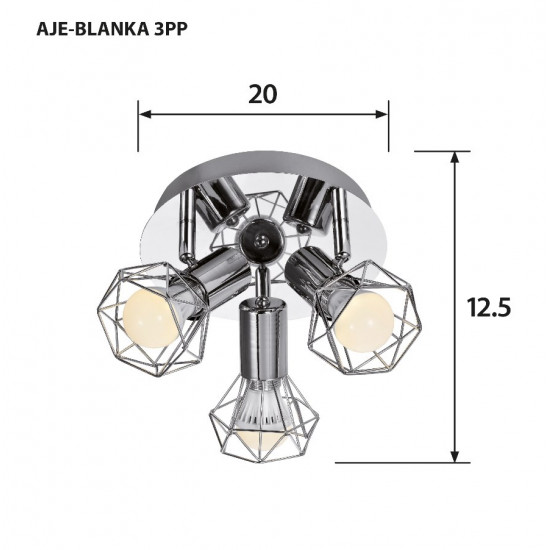 Activejet AJE-BLANKA 3PP ceiling lamp