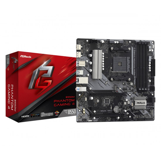 Asrock B550M Phantom Gaming 4 Socket AM4 micro ATX AMD B550