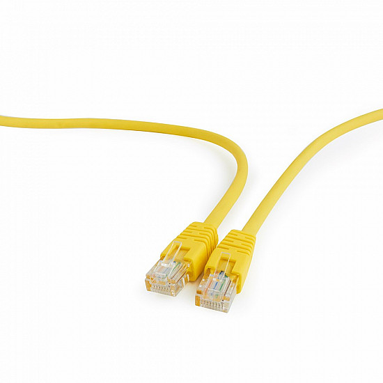 PATCH CABLE CAT5E UTP 1M/YELLOW PP12-1M/Y GEMBIRD