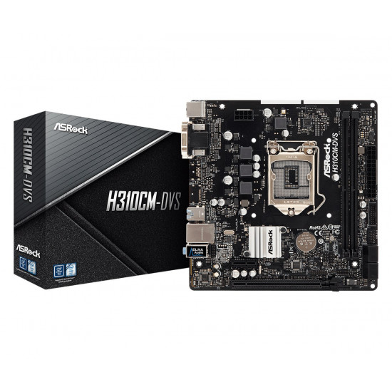 Asrock H310CM-DVS Intel H310 LGA 1151 (Socket H4) micro ATX