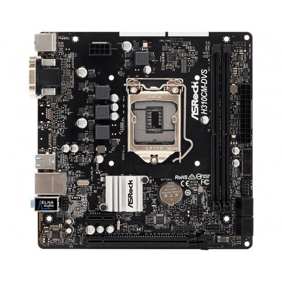 Asrock H310CM-DVS Intel H310 LGA 1151 (Socket H4) micro ATX