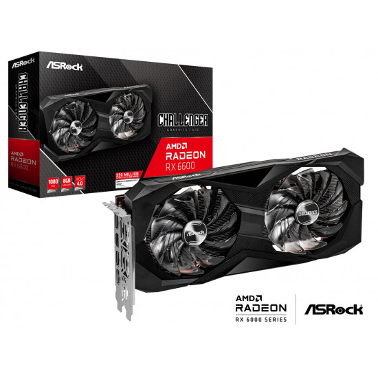 Asrock Challenger RX6600 CLD 8G AMD Radeon RX 6600 8 GB GDDR6