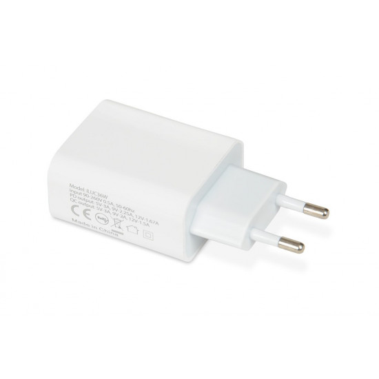 Wall charger iBOX C-36 GaN PD20W, white