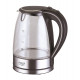 Adler AD 1225 electric kettle 1.7 L Black,Stainless steel,Transparent 2200 W