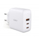 AUEKY Omnia Mix 3 PA-B6S Wall charger 1x USB 2x USB-C Power Delivery 3.0 90W White