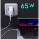 AUKEY PA-B3 GaN Omnia Mix Wall Charger 65W 2xUSB (1xUSB-C & 1xUSB-A) White