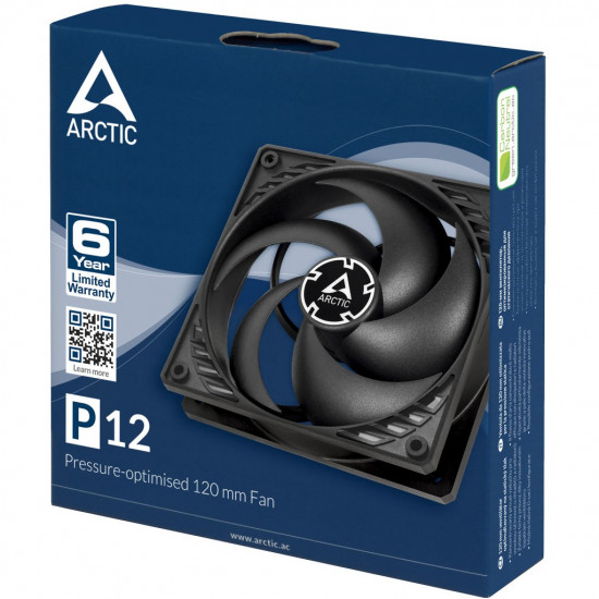 120mm Arctic P12 black/black