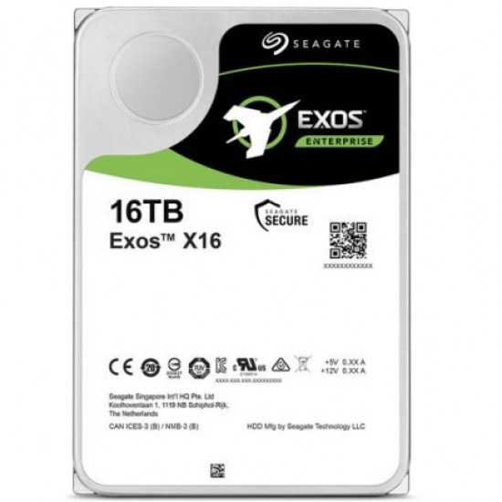 16TB Seagate Exos X16 ST16000NM001G 7200RPM 256MB Ent. *Bring-In-Warranty*