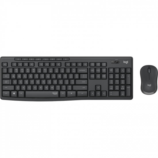 Logitech MK295 Silent wireless Combo black QWERTZ DE