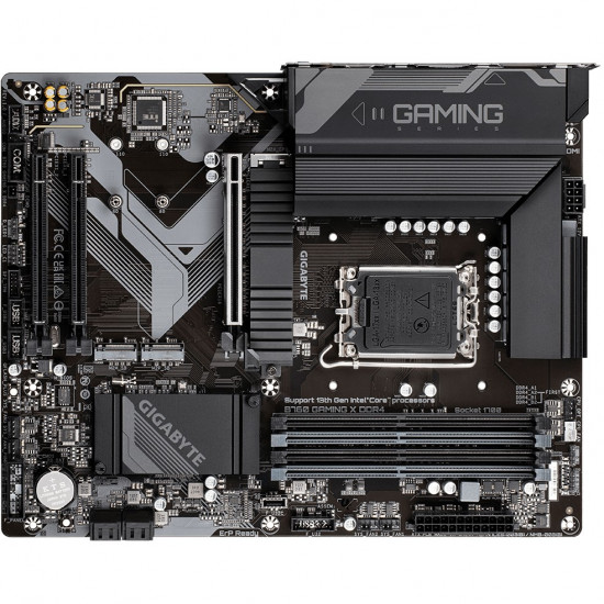 Mainboard|GIGABYTE|Intel B760 Express|LGA1700|ATX|Memory DDR4|Memory slots 4|2xPCI-Express 3.0 16x|1xPCI-Express 4.0 16x|3xM.2|1xHDMI|1xDisplayPort|5xUSB 2.0|3xUSB 3.0|1xRJ45|6xAudio port|B760GAMINGXDDR4