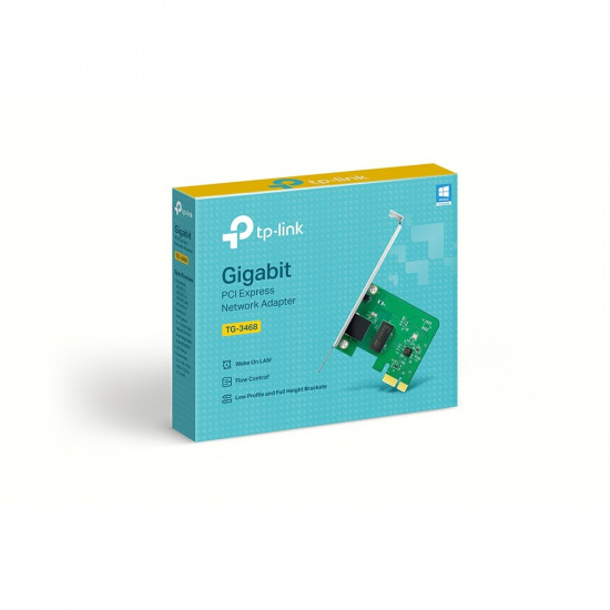 INTG 1Gb 1xRJ45 TP-Link TG-3468 |RTL8168B; PCIeX1; Vlan; WoL