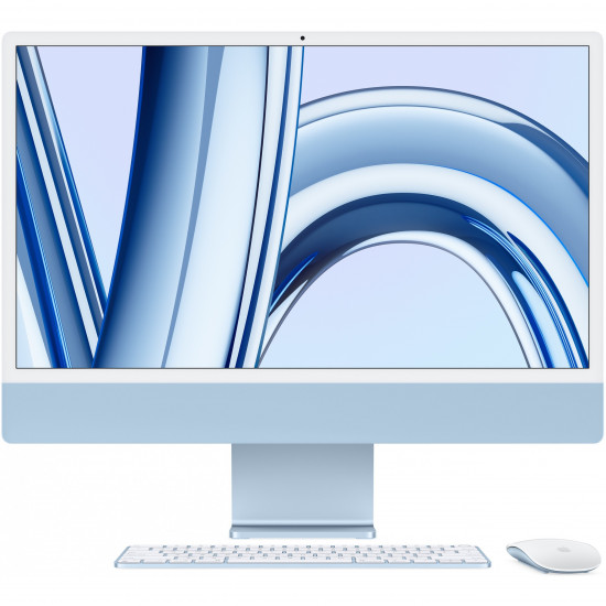 Apple 24-inch iMac with Retina 4.5K display: Apple M3 chip with 8-core CPU and 10-core GPU (8GB/512GB SSD) - Blue *NEW*