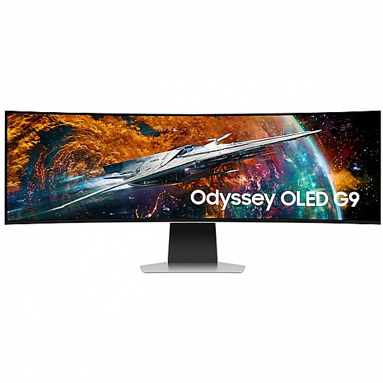 124cm/49 (5120x1440) Samsung Odyssey OLED G9 S49CG954SU UWQHD 240Hz curved 0,03ms 2xUSB-C MiniDP MicroHDMI HDMI LS Silver