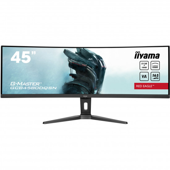 113cm/45 (5120x1440) iiyama G-MASTER GCB4580DQSN-B1 32:9 DQHD Curved 165Hz 0,8ms HDMI DP USB-C RJ45 KVM LS Black