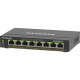 8P Netgear GS308EPP-100PES - managed // rackmountable // POE+ (123W)