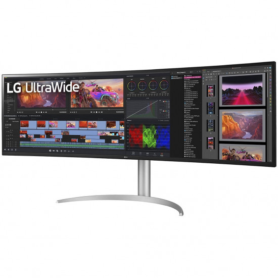 124,46cm/49 (5120x1440) LG UltraWide 49BQ95C-W 32:9 UWDQHD NanoIPS Curved 5ms 144Hz DisplayHDR400 HDMI DP USB-C Speaker