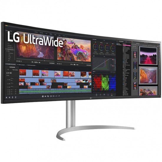 124,46cm/49 (5120x1440) LG UltraWide 49BQ95C-W 32:9 UWDQHD NanoIPS Curved 5ms 144Hz DisplayHDR400 HDMI DP USB-C Speaker