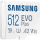 CARD 512GB Samsung EVO PLUS microSDXC UHS-I U3 inkl. SD Adapter