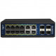 12+4P ALLNET ALL-SGI8016PM POE+ M industrial