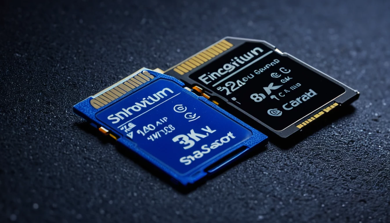 SD ir microSD kortelės su greičio klasės žymėjimais