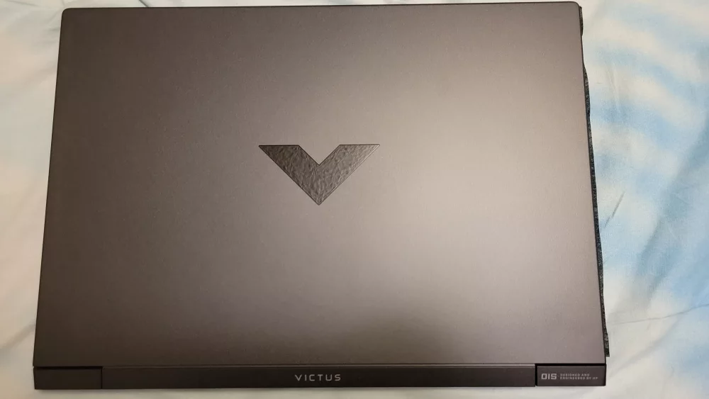 Modern gaming laptop with RGB keyboard
