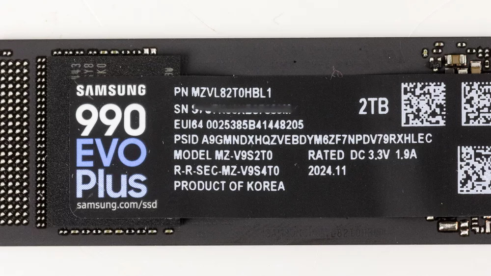 Samsung M.2 NVMe SSD