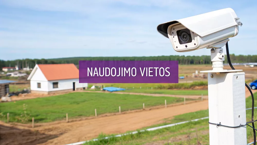 Autonomiška kamera su SIM kortele sodo namelyje