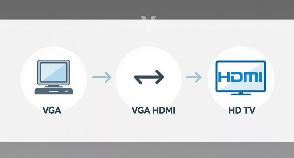 Infographic about vga to hdmi